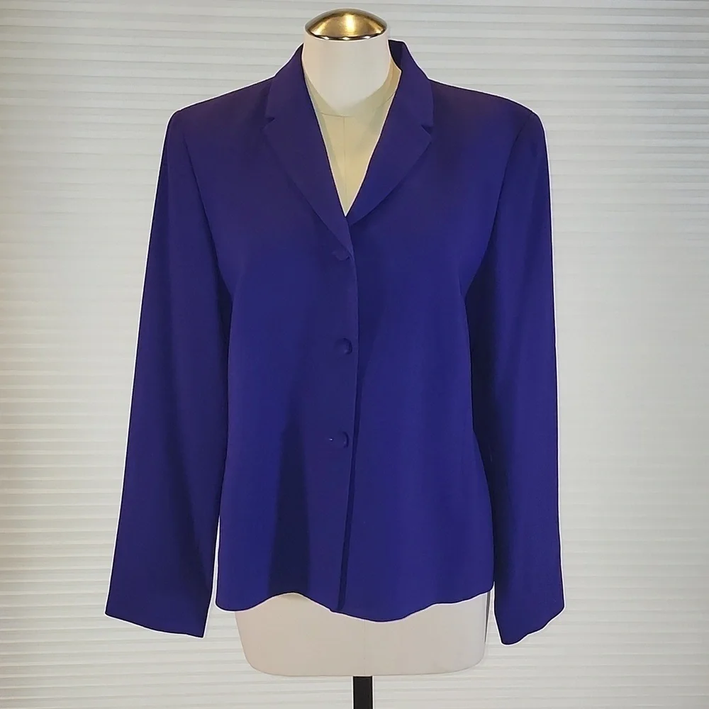 Pendleton Blue Virgin Wool Blazer Jacket Size 12 Vintage